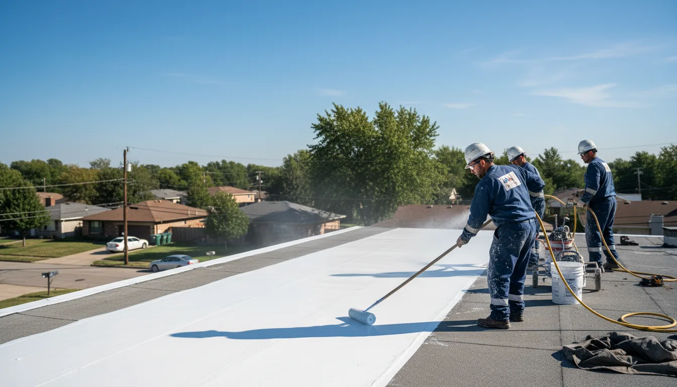 Commercial roof coating in Lorenzo, TX near me